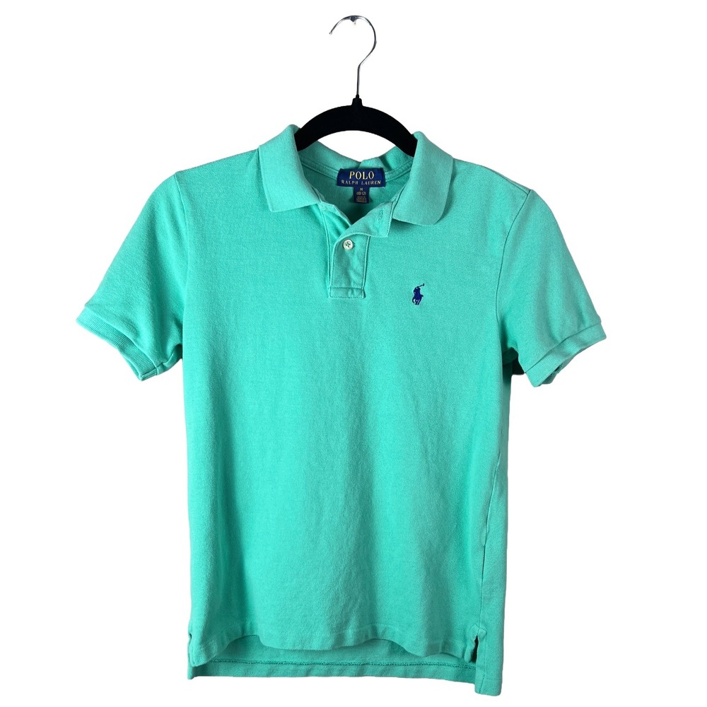 Polo Ralph Lauren Polo Shirt Youth Boys Medium M Mint Green Preppy